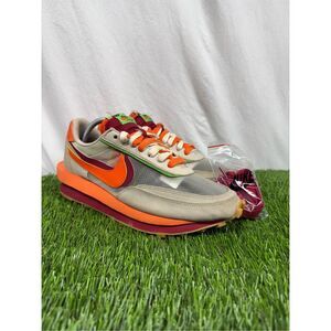 Nike Sacai LD Waffle CLOT Kiss of Death Net‎ Orange Blaze DH1347-100 SIZE 10.5